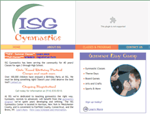 Tablet Screenshot of isggymnastics.com